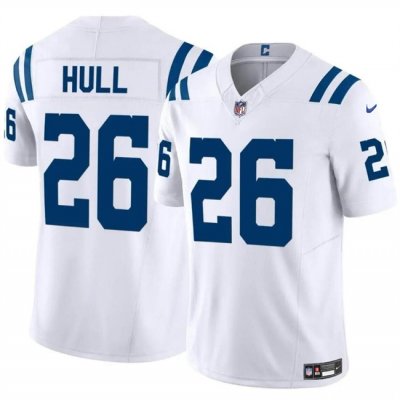 Youth Indianapolis Colts #26 Evan Hull White Vapor Untouchable Limited Stitched Football Jersey