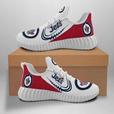 Men's Winnipeg Jets Mesh Knit Sneakers/Shoes 001