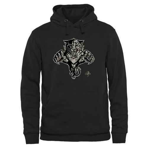 Men's Florida Panthers Black Rink Warrior Pullover Hoodie