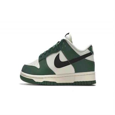 Men's Dunk Low Green/White Shoes 0406