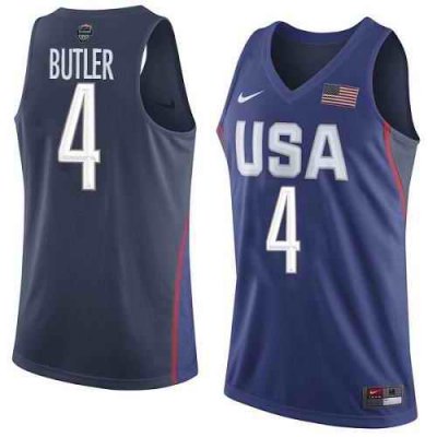 Men's Team USA Custom Navy Blue 2016 Dream Team Game Jersey