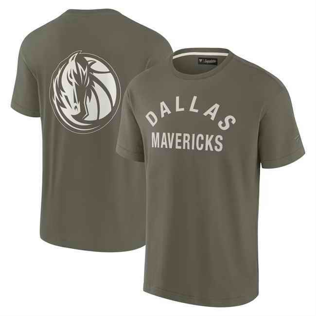 Men's Dallas Mavericks Olive Elements Super Soft Short Sleeve T-Shirt