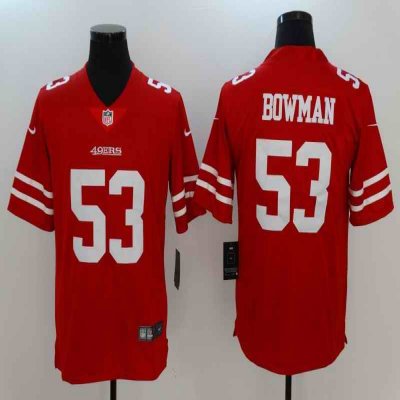 Men's San Francisco 49ers #53 NaVorro Bowman Nike Scarlet Vapor Untouchable Limited Stitched NFL Jersey