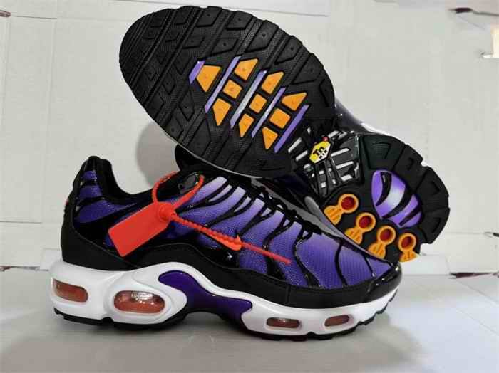 Women's Hot sale Running weapon Air Max TN Purple/Black Shoes 0083