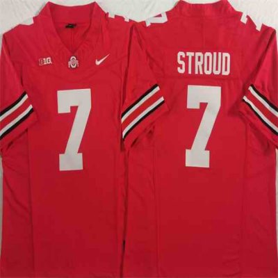 Men's Ohio State Buckeyes #7 C.J. Stroud Red F.U.S.E. Limited Stitched Jersey