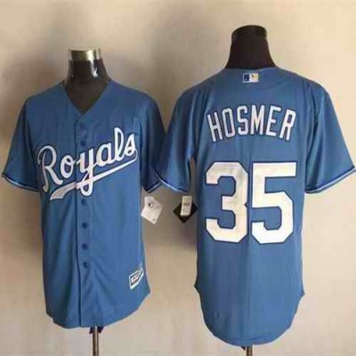 Royals #35 Eric Hosmer Light Blue New Cool Base Alternate 1 Stitched MLB Jersey