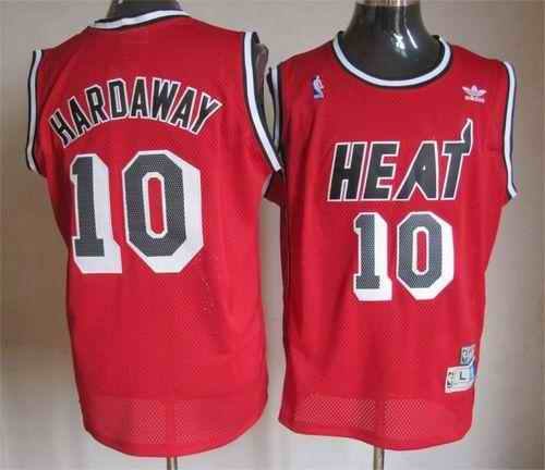 Heat #10 Tim Hardaway Red Throwback Stitched NBA Jersey