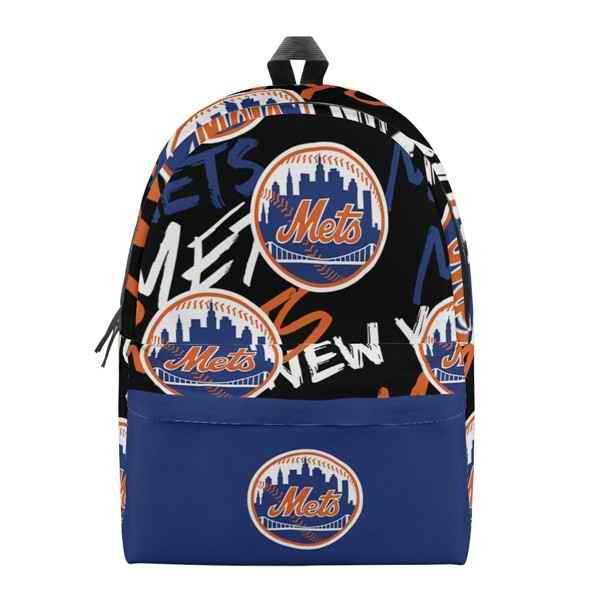 New York Mets All Over Print Polyester Backpack 001