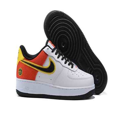 Men's Air Force 1 Orange/White Shoes 0127