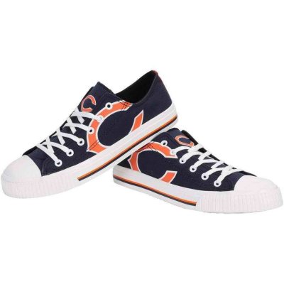 Women's NFL Chicago Bears Repeat Print Low Top Sneakers 004