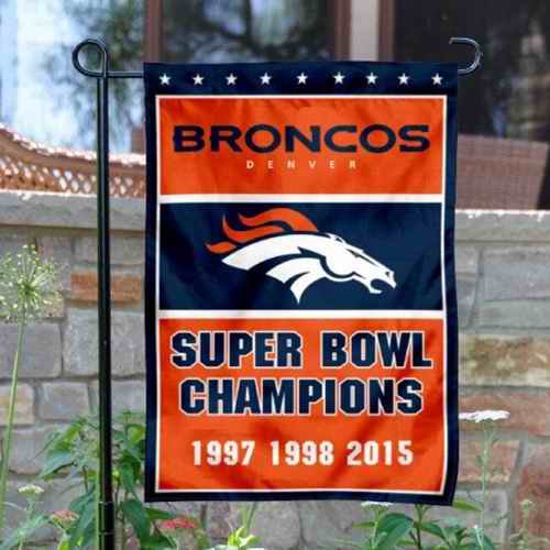 Denver Broncos Double-Sided Garden Flag 001 (Pls check description for details)