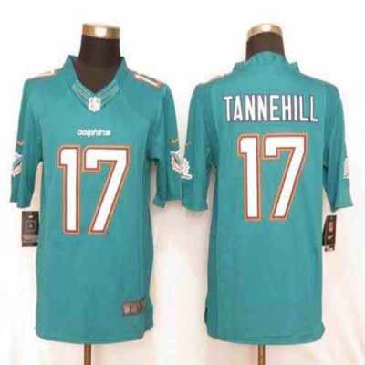 Nike Dolphins #17 Ryan Tannehill Aqua Green Team Color Men's Stitched NFL Limited Jersey