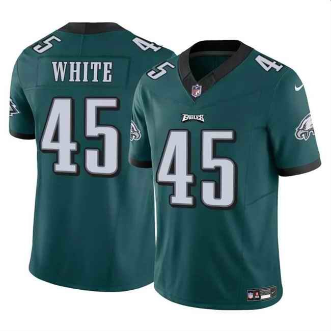 Men's Philadelphia Eagles #45 Devin White Green 2023 F.U.S.E Vapor Untouchable Limited Stitched Football Jersey