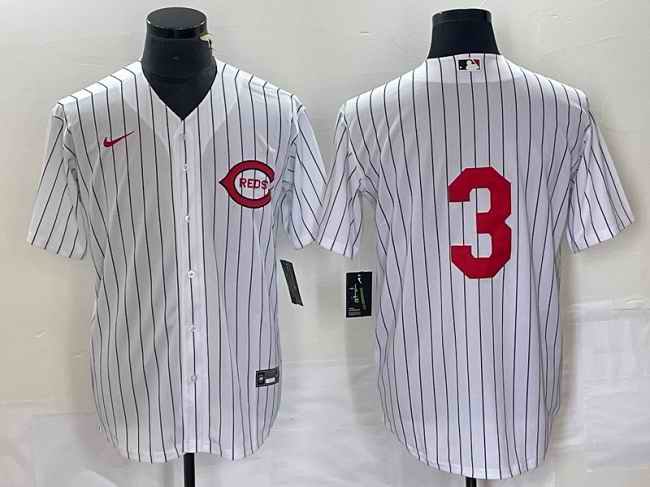 Men's Cincinnati Reds #3 Scooter Gennett White Field of Dreams Stitched Baseball Jersey