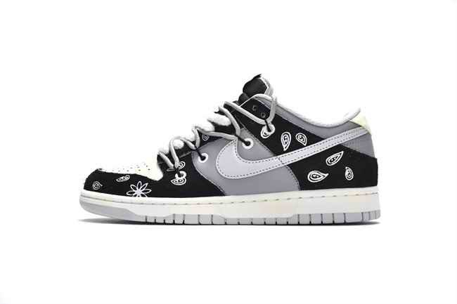 Men's Dunk Low Black/Grey Shoes 0387