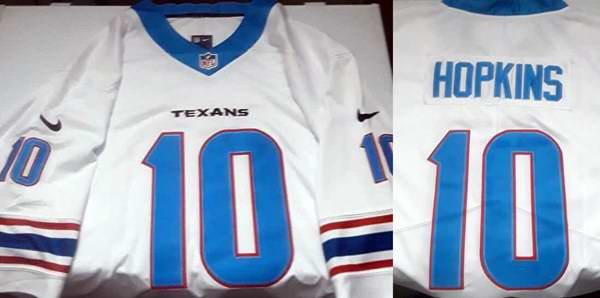 Men's Houston Texans Customized White Limited Stitched Jersey