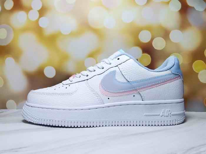 Men's Air Force 1 Low White/Blue Shoes 0168