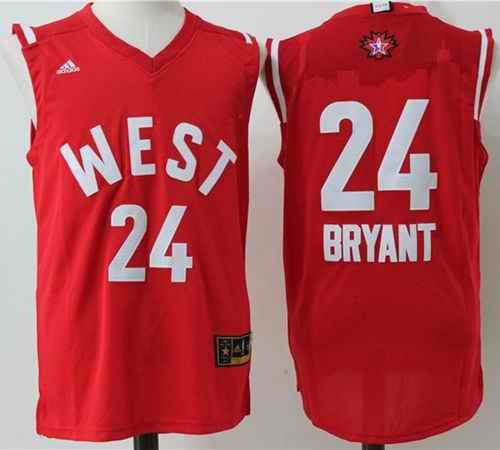 Lakers #24 Kobe Bryant Red 2016 All Star Stitched NBA Jersey