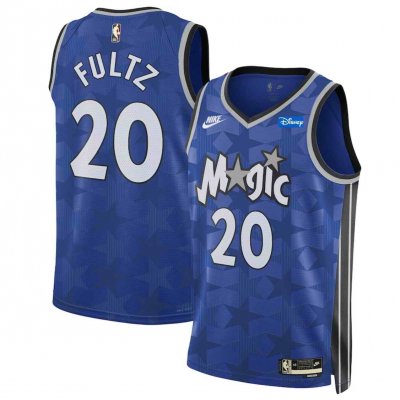 Men's Orlando Magic #20 Markelle Fultz Blue 2023/24 Classic Edition Stitched Basketball Jersey