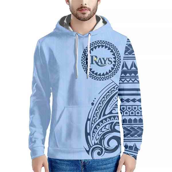 Men's Tampa Bay Rays Light Blue Hoodie