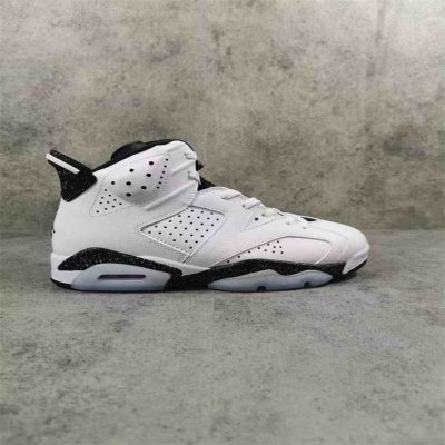 Men's Running Weapon Air Jordan 6 White/Black Shoes 080