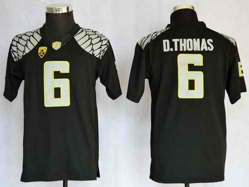 Ducks #6 De'Anthony Thomas Black Limited Stitched Youth NCAA Jersey