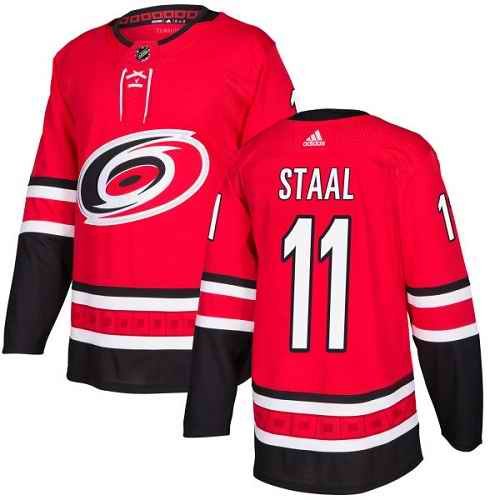 Men's Adidas Carolina Hurricanes #11 Jordan Staal Red Stitched NHL Jersey