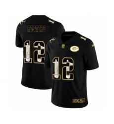 Men's Green Bay Packers #12 Aaron Rodgers Black Jesus Faith Edition Limited Stitched Jersey