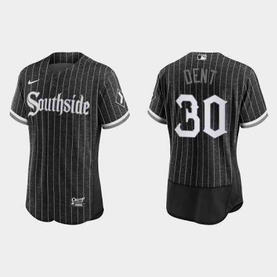 Men's Chicago White Sox #30 Bucky Dent 2021 City Connect Flex Base Stitched Jersey