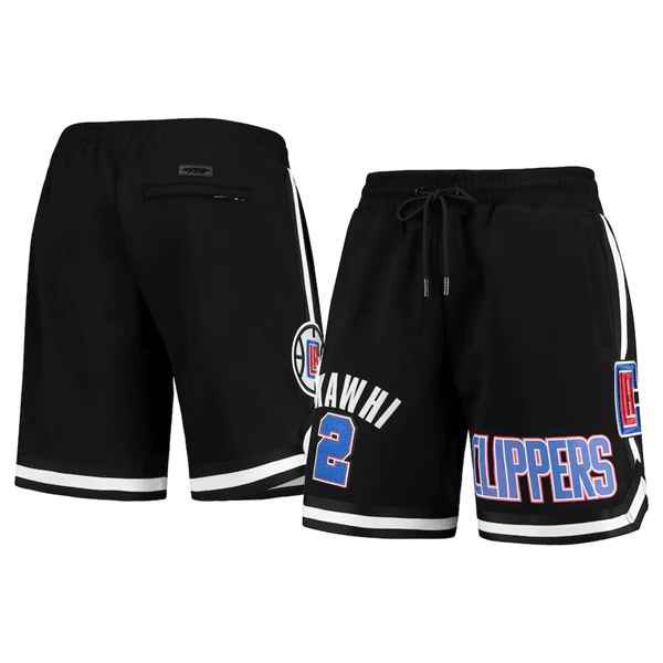 Men's Los Angeles Clippers #2 Kawhi Leonard Black Shorts