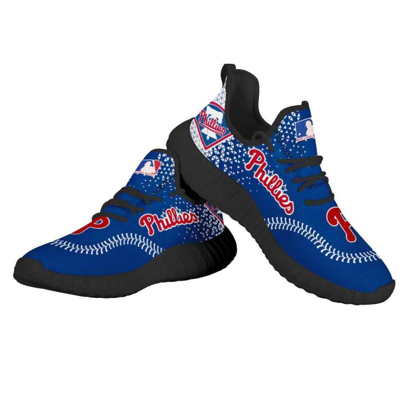 Women's Philadelphia Phillies Mesh Knit Sneakers/Shoes 003