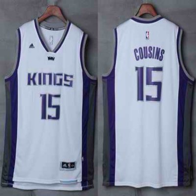 Kings #15 DeMarcus Cousins White New Stitched NBA Jersey