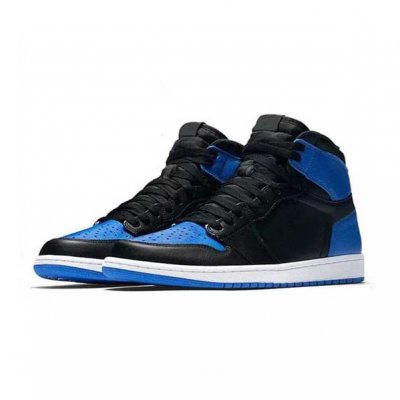 Men's Running Weapon Air Jordan 1 Blue Black Shoes 307