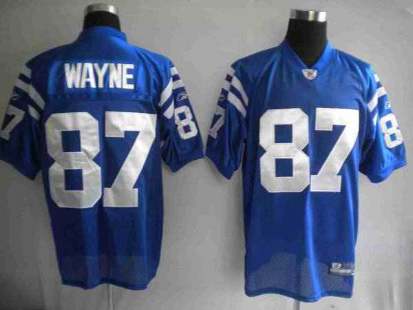 Colts #87 Reggie Wayne Blue Stitched Youth NFL Jersey