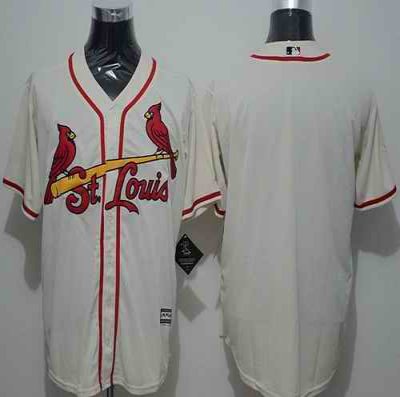 Cardinals Blank Cream New Cool Base Stitched MLB Jersey