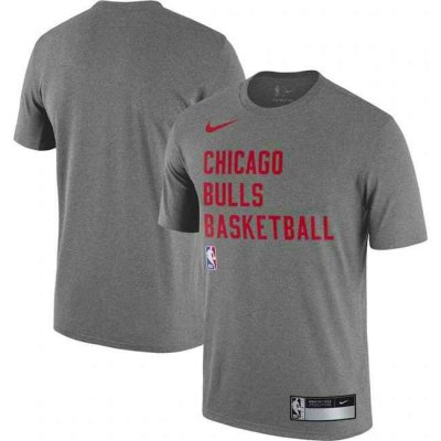 Men's Chicago Bulls Heather Gray 2023/24 Sideline Legend Performance Practice T-Shirt