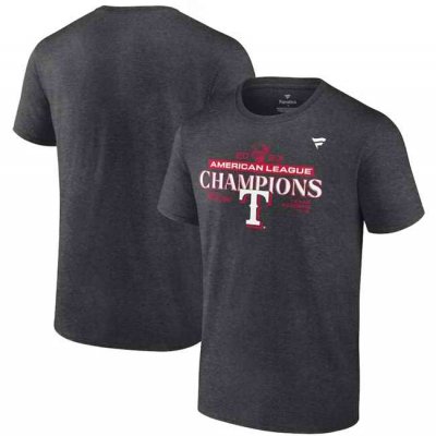 Men's Texas Rangers 2023 Heather Charcoal Champions Locker Room Big & Tall T-Shirt -