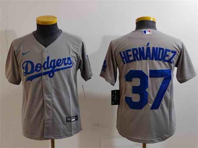 Youth Los Angeles Dodgers #37 Teoscar Hern