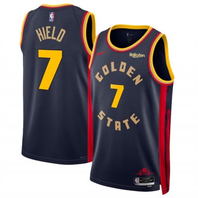 Men's Golden State Warriors #7 Buddy Hield Navy 2024/25 City Edition Stitched Basketball Jersey