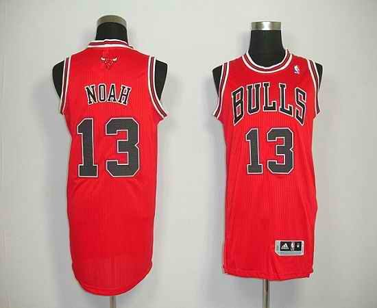 Revolution 30 Bulls #13 Joakim Noah Red Stitched NBA Jersey