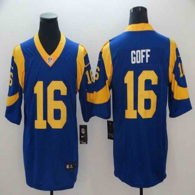 Men's Los Angeles Rams #16 Jared Goff Royal Blue Vapor Untouchable Limited Stitched NFL Jersey