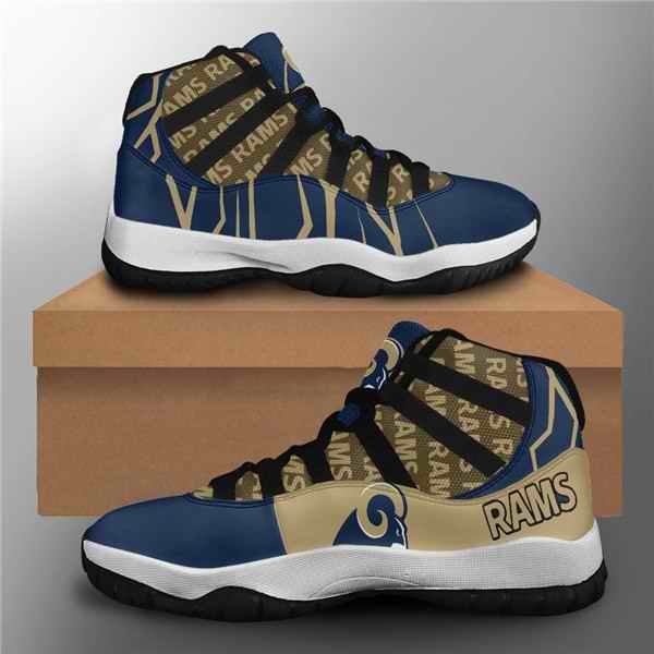 Women's Los Angeles Rams Air Jordan 11 Sneakers 001