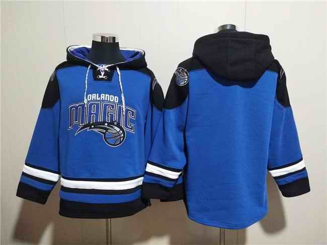 Men's Orlando Magic Blank Blue Ageless Must-Have Lace-Up Pullover Hoodie