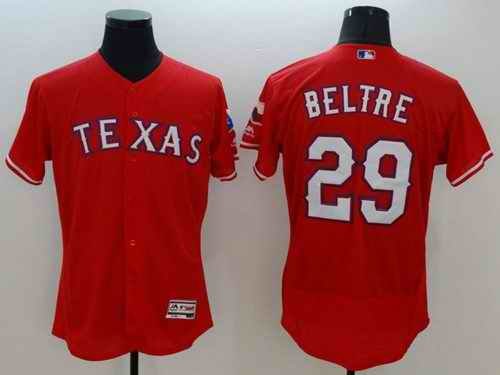 Rangers #29 Adrian Beltre Red Flexbase Authentic Collection Stitched MLB Jersey