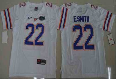 Gators #22 Emmitt Smith White Stitched Youth NCAA Jersey