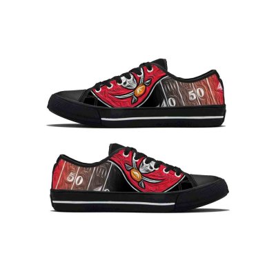 Women's Tampa Bay Buccaneers Low Top Canvas Sneakers 003