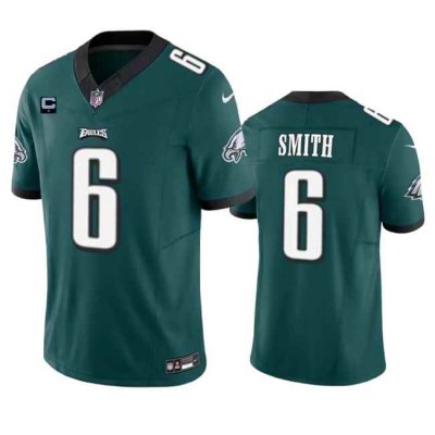 Men's Philadelphia Eagles #6 DeVonta Smith Green 2023 F.U.S.E. With 1-Star C Patch Vapor Untouchable Limited Stitched Football Jersey