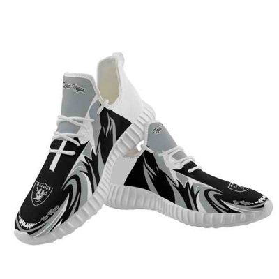 Men's Las Vegas Raiders Mesh Knit Sneakers/Shoes 022