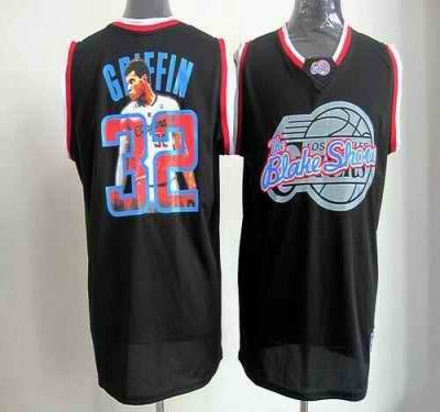 Clippers #32 Blake Griffin Black Notorious Stitched NBA Jersey