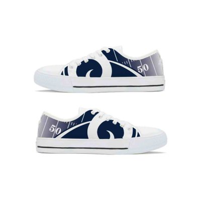 Women's Los Angeles Rams Low Top Canvas Sneakers 002